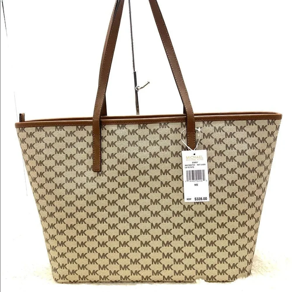 🔥🎁NWT! Michael Kors EMRY Large Tote Handbag Msrp:$328.00 - Picture 3 of 12